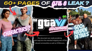 GTA 6 60+ Pages Leaked Document 😱| All-New Features, Map, Characters, and Missions! Reveal ?🔥 screenshot 4