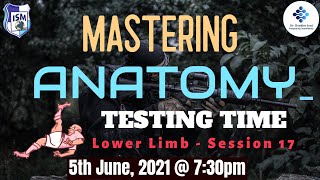 Mastering Anatomy - Lower Limb - Session 17 - The Grand Test