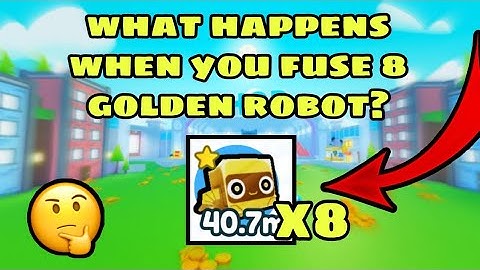 what happens when you fuse 8 golden robot? | pet simulator x (roblox)