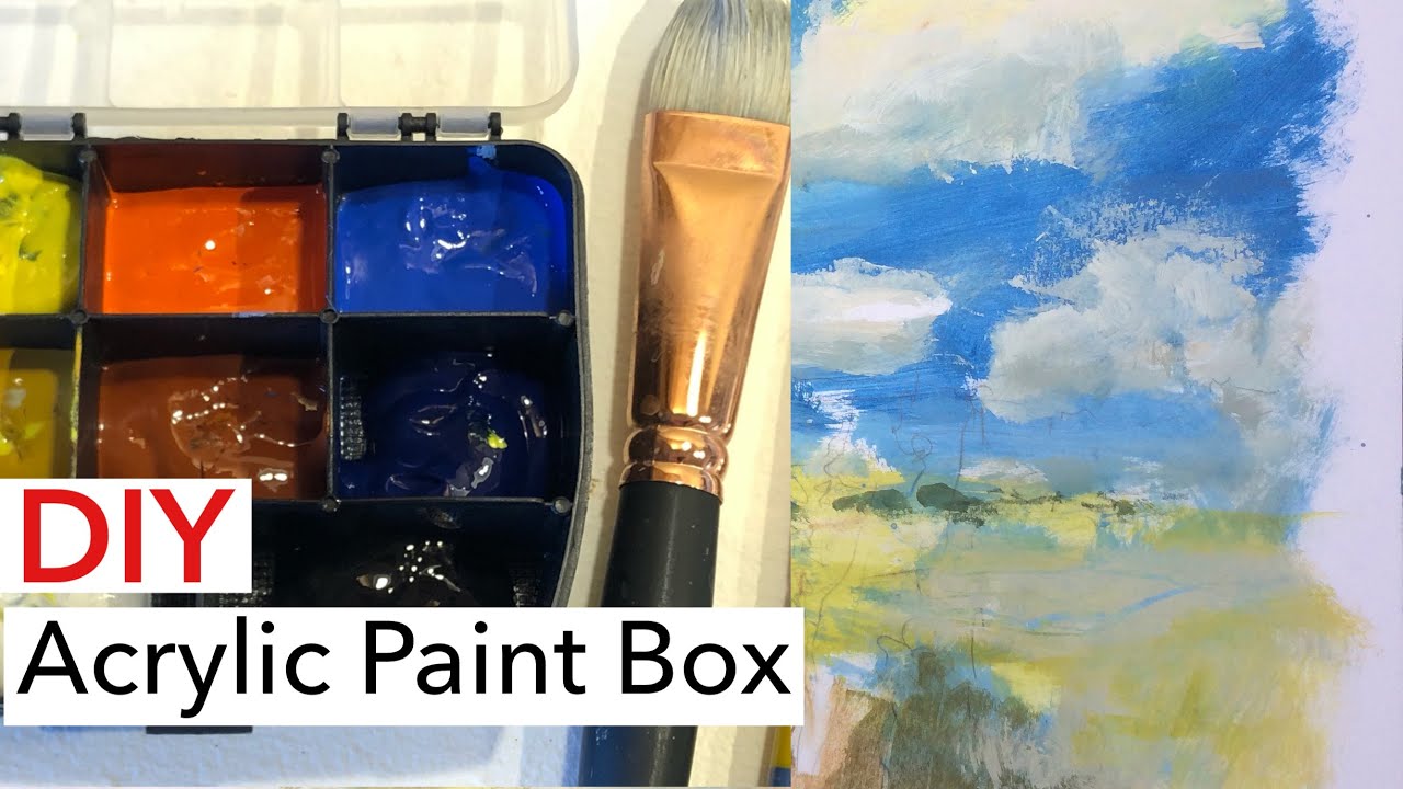 DIY Portable Paint Box For Acrylics  Including Field Test and Review 