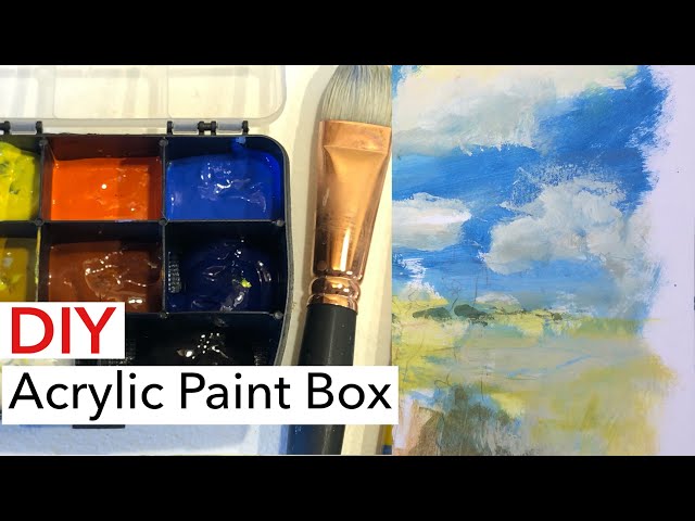 DIY Portable Paint Box For Acrylics