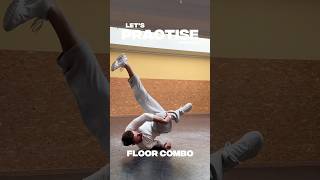 Let’s practise: Floor combo. Spin, backrocks & shoulder freeze. #breaking #bboy #shorts