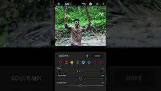 Photo editing using light room app ...