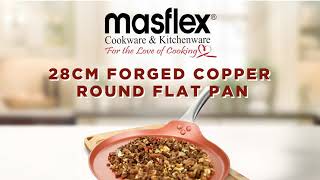 Masflex 28 cm Copper Flat Pan