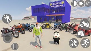 🔥 Hidden Bikes Found inside Franklin's Police Station - INDIAN THEFT AUTO SIMULATOR screenshot 5