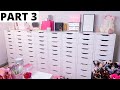 *SATISFYING* COMPLETELY REORGANIZING MY MAKEUP ROOM - PART 3 -VLOGMAS DAY 18
