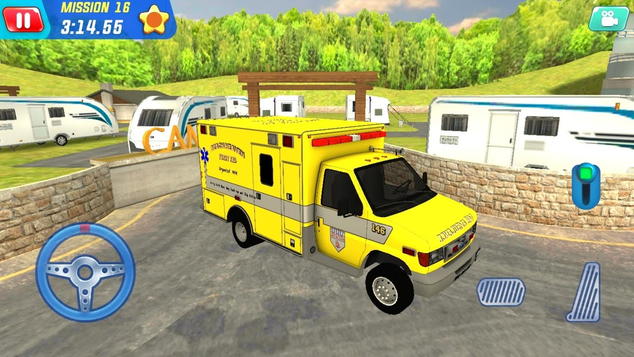 Miami Dade Ambulance Van Driving - Coast Guard Beach Rescue Team - android gameplay