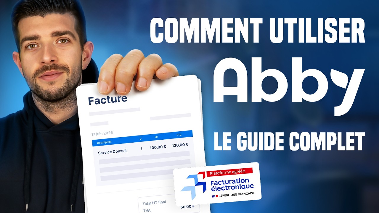 Miniature de la vidéo : Logiciel de facturation pour auto-entrepreneur : le guide Abby 2026 (TUTO COMPLET)