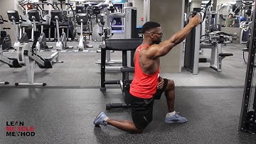 Kneeling Single Arm Cable High Row