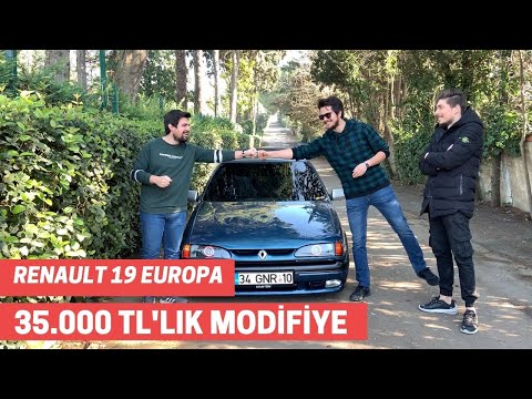 RENAULT 19 EUROPA INCELEME | 35 BİN TL ' LİK MODİFİYE !