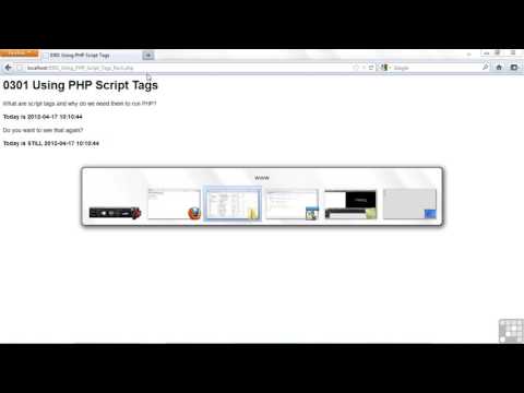 How to use PHP Script Tags