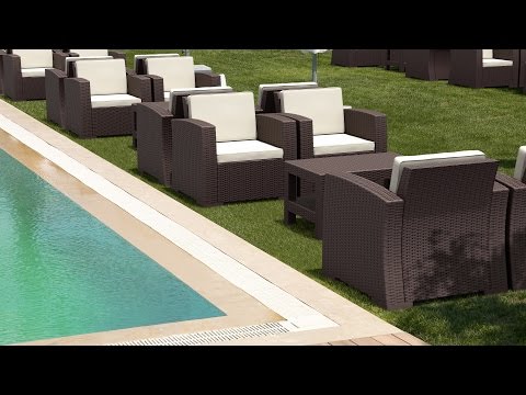 Садове крісло Siesta Monaco Lounge Armchair, видео 1