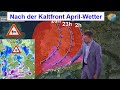 Markante Umstellung: Nach stürmischer Kaltfront nass-kaltes April-Wetter! Vorhersage 15.-21.04.2024.