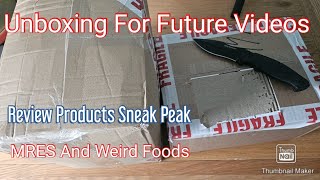 MRE And Weird Food Unboxing