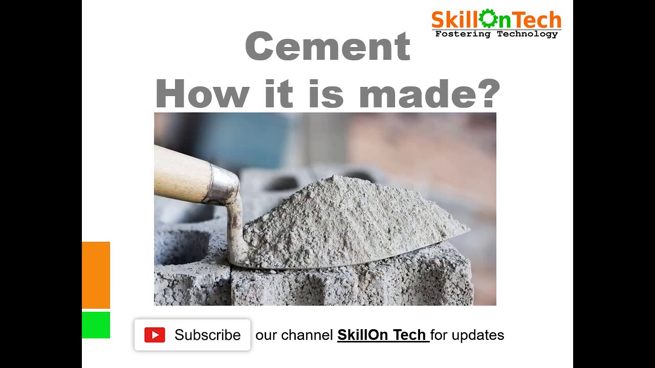 Cement-How it is made | Cement manufacturing - Basics (with english