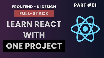 LEARN REACT JS IN ONE PROJECT || BUILD A MODERN APP with DARK MODE 2021