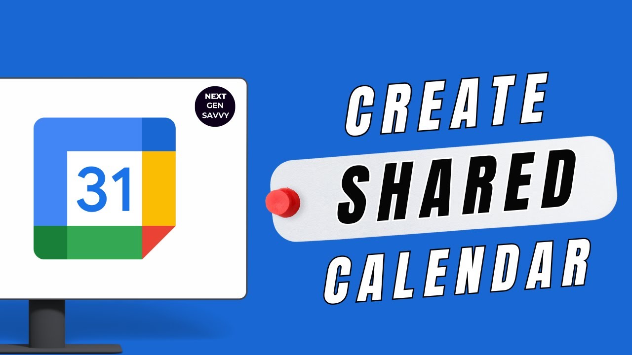 How To Create a Shared Google Calendar (Step By Step) - YouTube