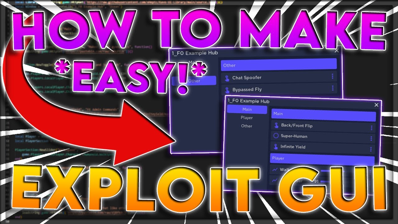 How To Make A Roblox Script GUI For Exploiting, EASIEST Tutorial