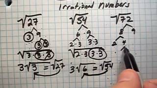 Simplifying Radical Expressions/Algebra 1/Common Core