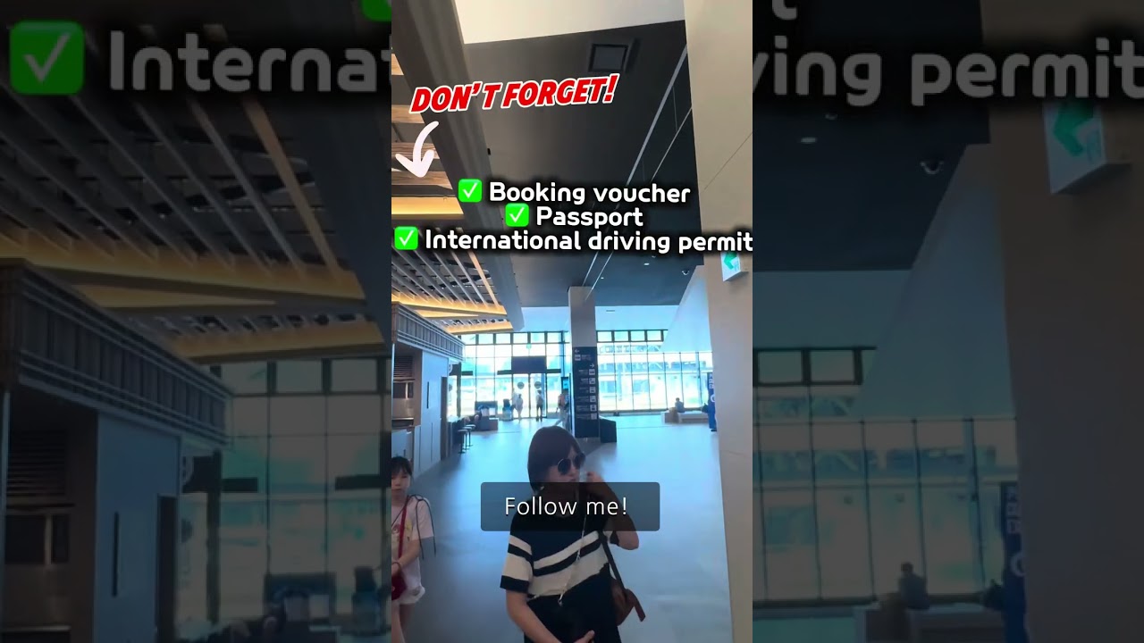 Toyota Rent a Car Fukuoka Airport International Terminal branch, From arrival to counter