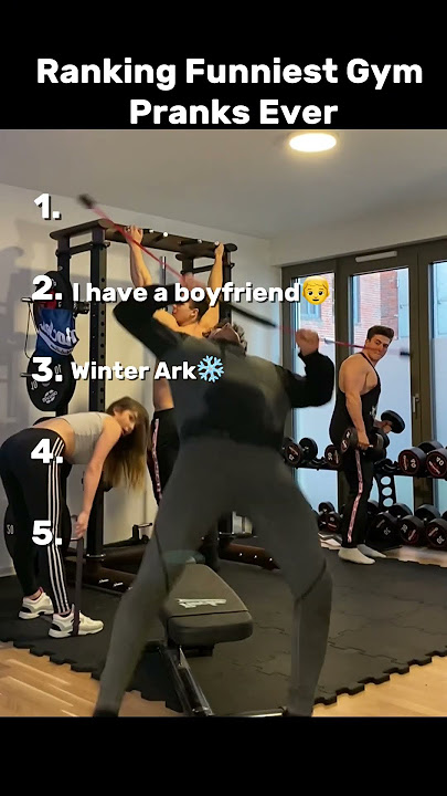 Ranking Funniest Gym Pranks Ever             #ranking #shorts #gym #gymfails #pranks
