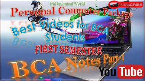 personal Computer/BCA First semester part 1/#Md Technical World#