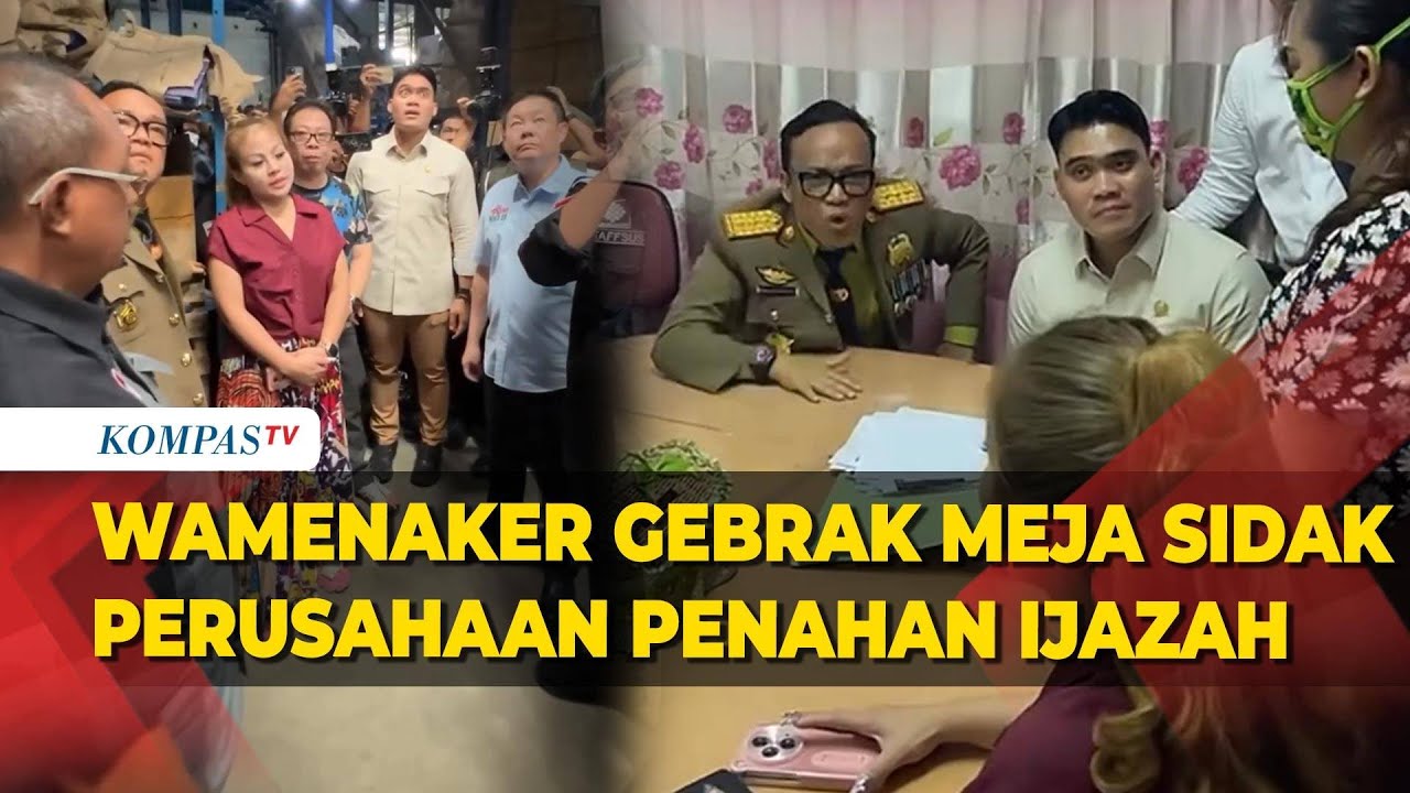 Wamenaker Geram ke Bos Perusahan yang Tahan Ijazah Pegawai di Surabaya
