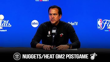 Coach Erik Spoelstra Reacts To Nuggets/Heat Game 2 | 2023 NBA Finals