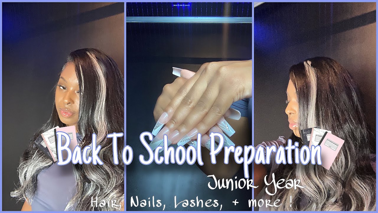 PREPARE WITH ME FOR BACK TO SCHOOL 2023 | Junior Year | new hair, nails ...