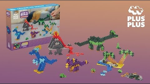 Plus-Plus Learn To Build Dinosaurs