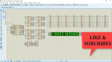 14 | HIỆU ỨNG CHẠY CHỮ BẤT KỲ LÊN LED MATRIX PIC16F887 #PIC16F887 #LEDMATRIX #PIC