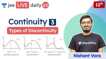 JEE: Continuity L3 | Types of Discontinuity | Class 12 | Unacademy JEE | JEE Maths | Nishant Sir