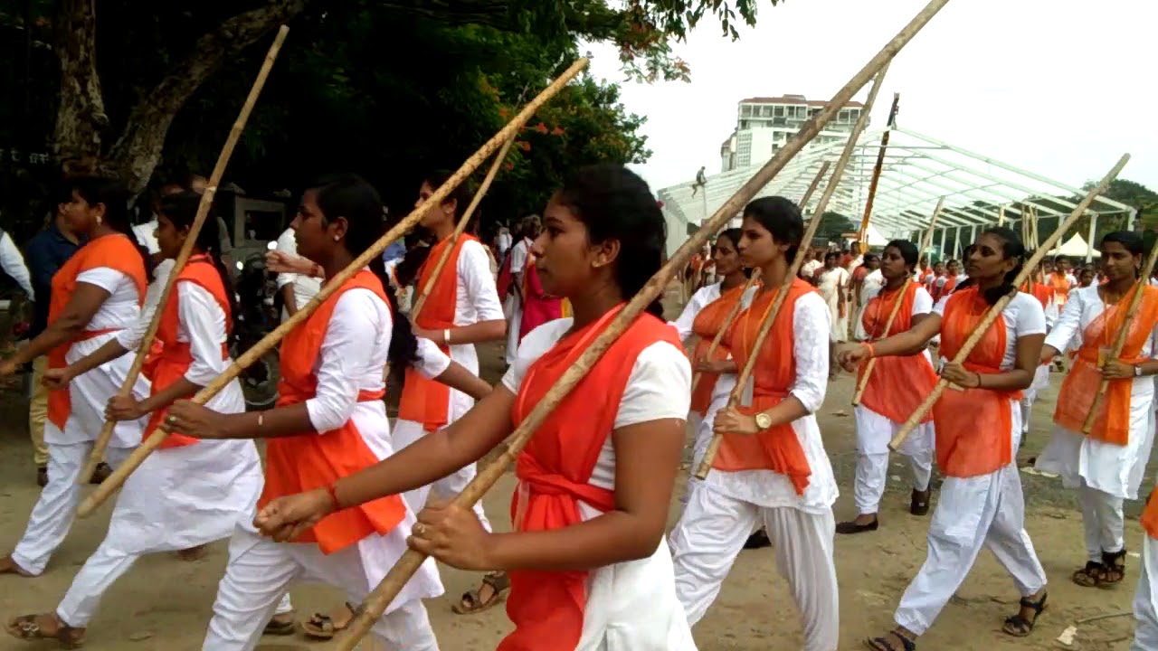 RSS Durgavahini root March - YouTube