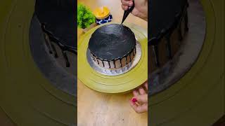 1/2kg chocolate truffle cake decoration | easy and beautiful cake design