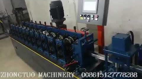 C channel forming machine with hole punching