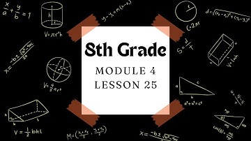 8th Grade Module 4 Lesson 25 (Eureka Math Squared)