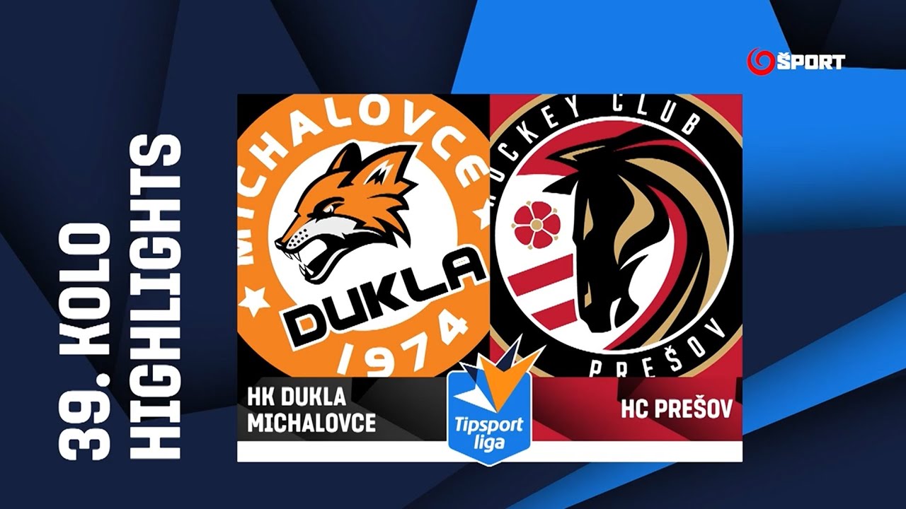 39. kolo: HK Dukla Michalovce – HC Prešov 1:3 (0:1, 0:1, 1:1)