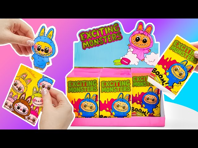 きりしまくんLABUBU スイーズシール 14セット 🎁 SECRET Labubu REVEAL! 💥 DIY Surprise Squishies & Blind Box