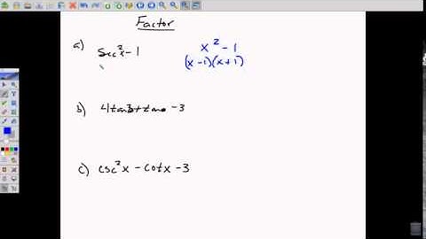 5.1 Using Fundamental Identities