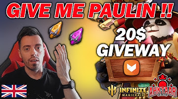 HUGE PAULIN SUMMON & Aptoide 20$ Cards Giveway [Infinite Magicraid]