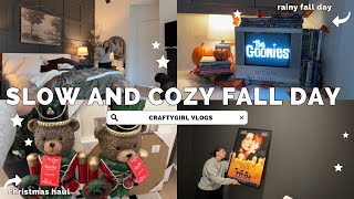 Cozy Overcast Fall Day 🌧️ Resetting My Home & Swapping My Movie Posters screenshot 2