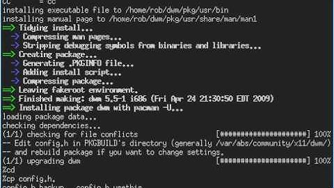 Update Dwm with the Arch(Linux) Build System(ABS)