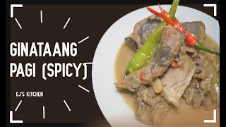 HOW TO COOK GINATAANG PAGI (SPICY!)