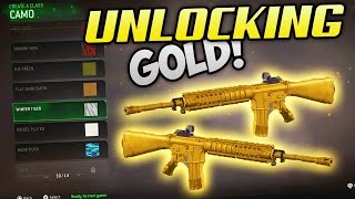 TRYING TO UNLOCK MY FIRST GOLD GUN!! (MODERN WARFARE REMASTERED)