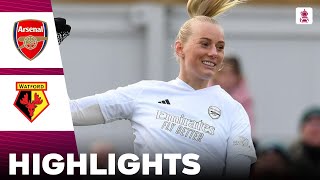 Arsenal vs Watford | Highlights | Adobe Women's FA Cup 14-01-2024