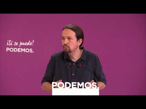 Rueda de prensa de Pablo Iglesias