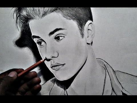 Justin Bieber - Drawing 2018 | Dessin | Yogesh Singh Art - YouTube