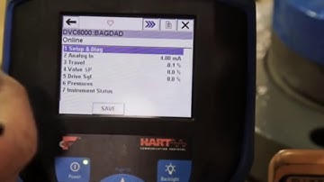 Positioner  and valve calibration with HART communicator