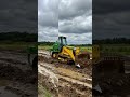 John Deere Bulldozer Fights Deep Mud Like a Beast! 💪🌾 #shorts #bulldozer #johndeere #youtubeshorts