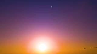 Calming Clear Day Purple & Orange Hue Sunset Timelapse StockFootage [4K]